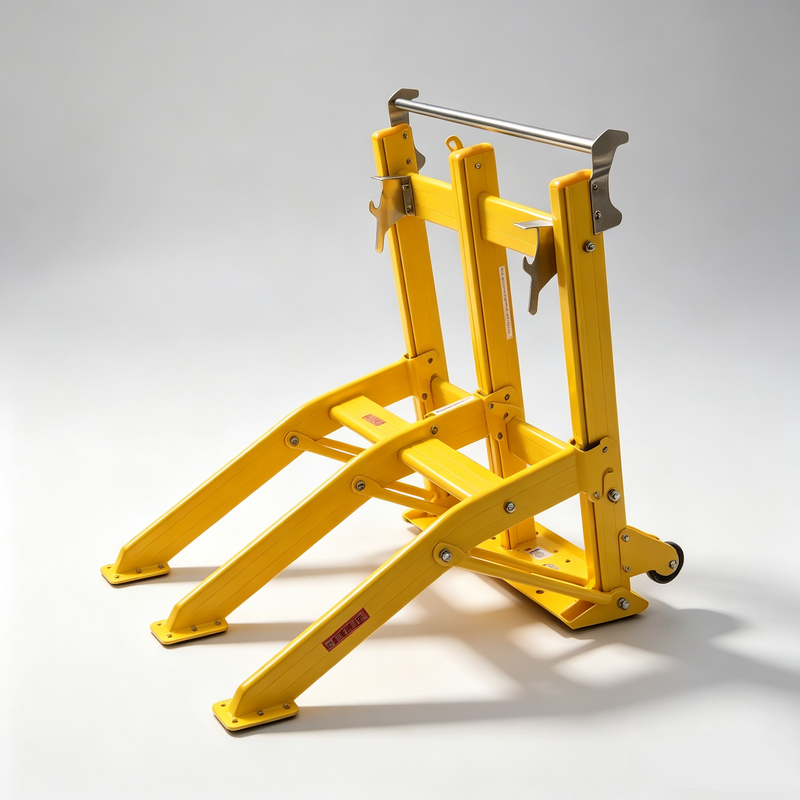 Barrière mobile pour véhicules fournissant une solution pour le contrôle temporaire et permanent de l'accès des véhicules dans les espaces commerciaux et publics