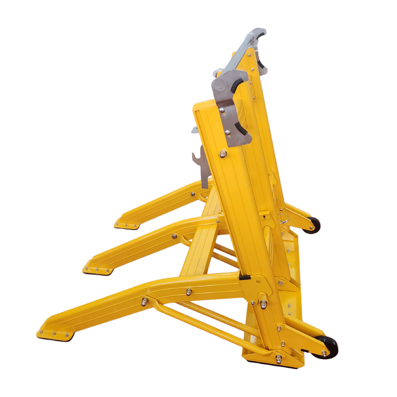 Barrière anti-bélier pliable légère de 25 kg, jaune fluo d'ingénierie pour la sécurité routière