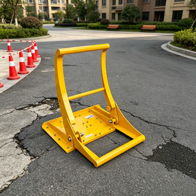 Barrières de véhicule portables pliables de 13,4 kg avec profil en aluminium pour routes urbaines à basse vitesse et déploiement par une seule personne