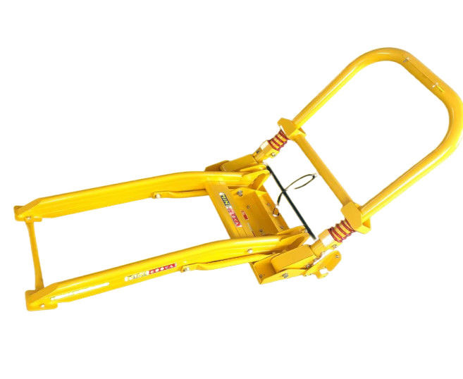 Barrière de sécurité pliable en aluminium léger avec conception à roues pour barricade de véhicule portable