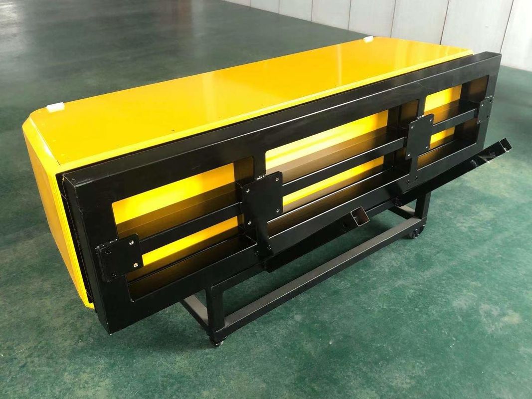 Barrières en aluminium de véhicule de couleur jaune anti pour le camion à ordures