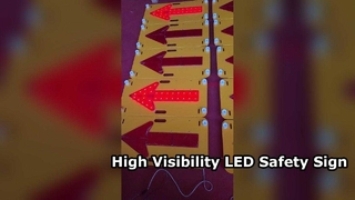 Test et emballage de panneaux fléchés éclairés par LED